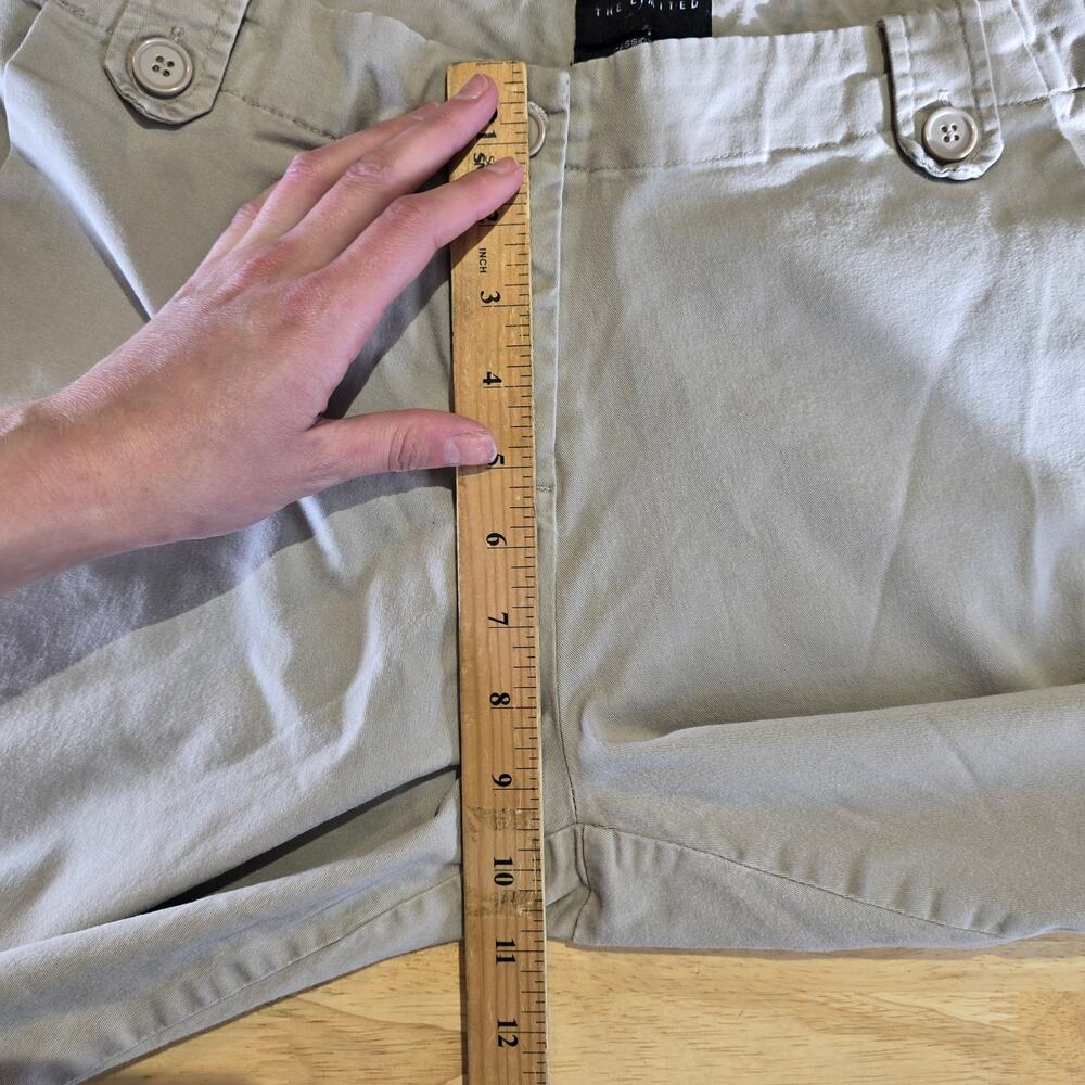 The Limited Cassidy Fit Khaki Capri Pants Womens Size 8 - Picture 7 of 8